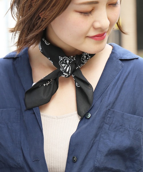 Vintage Hav-a-hank Blue Paisley Handkerchief MADE IN USA, Classic Print - Foto 2