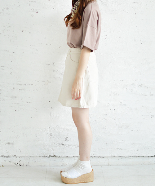 PairPair(ペアペア)の「ダルメシアン柄スカーフ付きロゴTシャツ(Tシャツ/カットソー・レディース・モカ/ベージュ・FREE)」の13枚目の写真