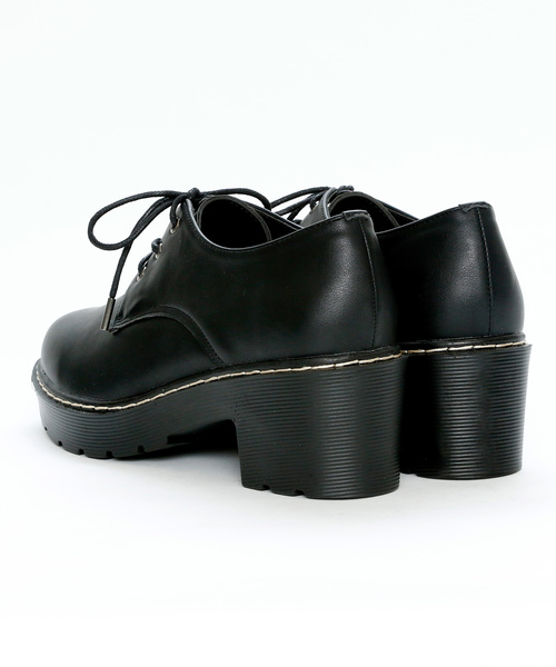 VIVIAN（ヴィヴィアン）の「タンクソールレースアップマニッシュシューズ　/　厚底マニッシュシューズ（ドレスシューズ・レディース・ブラック系その他/ブラック系その他2/ダークブラウン/ガンメタ/ワイン/ベージュ/ブラック×グリーン/D/キャメル/E・S/M/L/LL）」の16枚目の写真