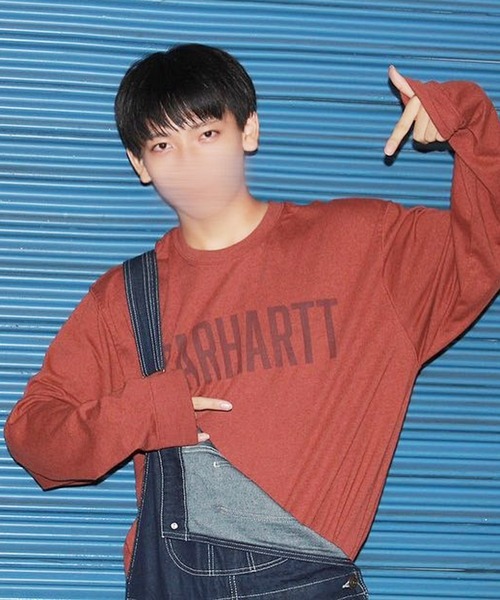 Carhartt(カーハート)の「Carhartt ロゴ長袖Tシャツ(Tシャツ/カットソー・メンズ・ヘザーグレー/グレー系その他/グリーン系その他/テラコッタ・SMALL/MEDIUM/LARGE)」の4枚目の写真