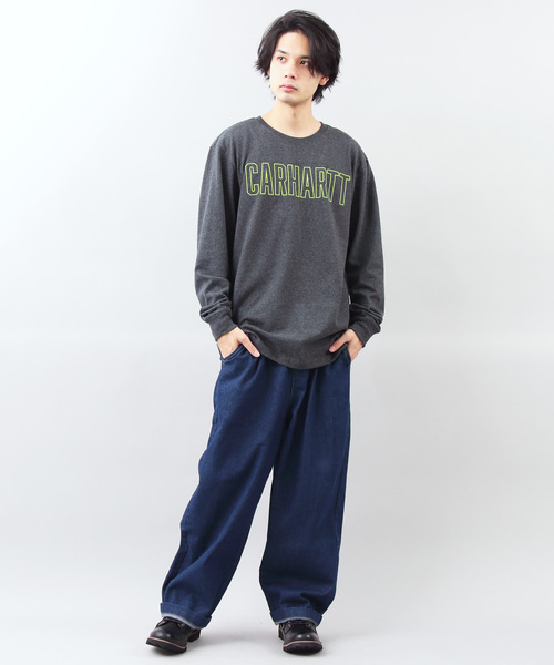 Carhartt(カーハート)の「Carhartt ロゴ長袖Tシャツ(Tシャツ/カットソー・メンズ・ヘザーグレー/グレー系その他/グリーン系その他/テラコッタ・SMALL/MEDIUM/LARGE)」の19枚目の写真