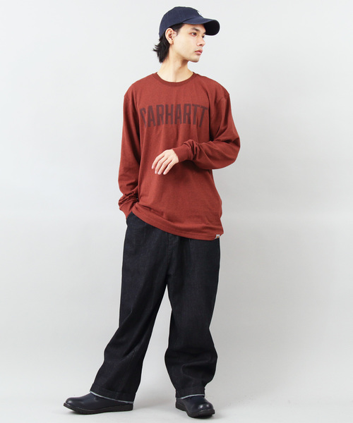 Carhartt(カーハート)の「Carhartt ロゴ長袖Tシャツ(Tシャツ/カットソー・メンズ・ヘザーグレー/グレー系その他/グリーン系その他/テラコッタ・SMALL/MEDIUM/LARGE)」の11枚目の写真