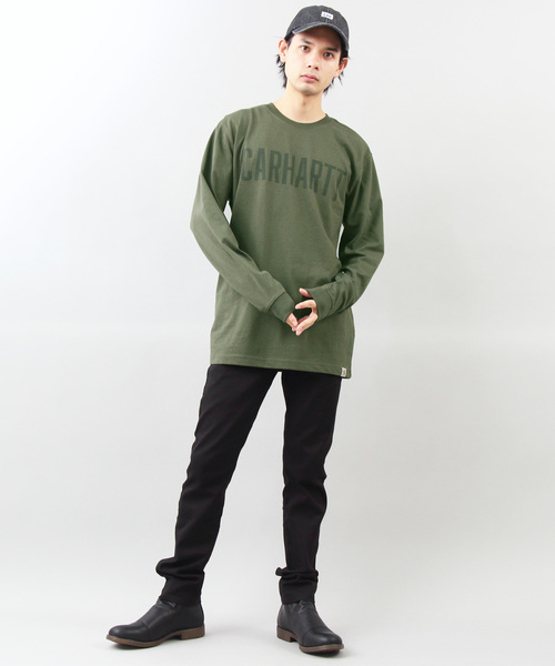 Carhartt(カーハート)の「Carhartt ロゴ長袖Tシャツ(Tシャツ/カットソー・メンズ・ヘザーグレー/グレー系その他/グリーン系その他/テラコッタ・SMALL/MEDIUM/LARGE)」の22枚目の写真