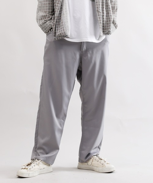 Lulu & Arnie(るるあんどあーにー)の「ガンクラブチェック / グレンチェック / ソリッド ワイド テーパードパンツ / TR ウール ワイドスラックス(パンツ)」|その他2