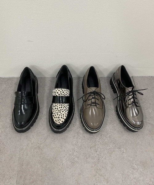 KOBE LETTUCE（コウベレタス）の「2type厚底マニッシュシューズ（ローファー・レディース・ブラウン系その他/ブラウン/ブラック/その他/ブラウン系その他2/ブラウン系その他3/ブラック系その他/その他1/その他2・L/LL/M/S）」の12枚目の写真