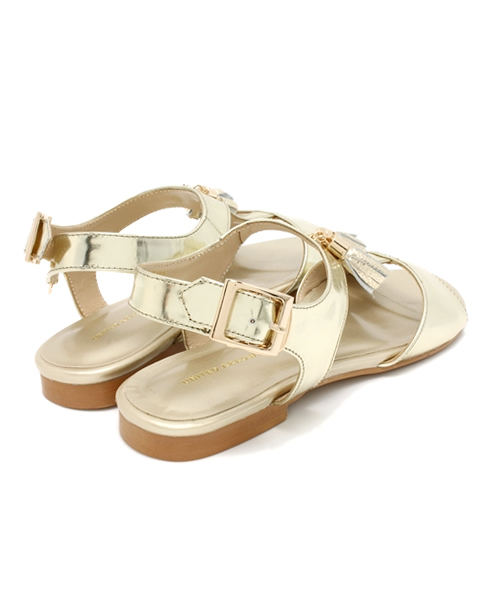 UNITED ARROWS（ユナイテッドアローズ）の「UAW TSL MTL サンダル ◆（サンダル・レディース・ゴールド・36h/36/37/35/35h/38/37h）」の5枚目の写真