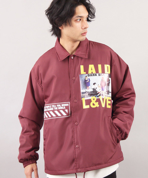 8(eight)(エイト)の「フォトコーチジャケット(ナイロンジャケット・メンズ・ブラック/ネイビー/ワイン・MEDIUM/LARGE)」の1枚目の写真