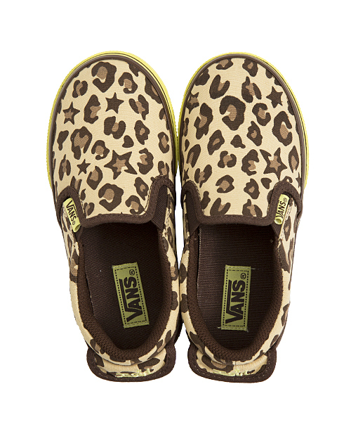 X-girl Stages（エックスガールステージス）の「XGS VANS SLIP-ON LEOPARD/スリッポン/vans（スニーカー・キッズ・ブラウン・15cm/17cm/20cm/21cm/16cm/19cm/14cm/18cm）」の4枚目の写真
