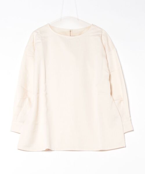 STYLEBLOCK（スタイルブロック）の「ツイルバックツイストブラウス（シャツ/ブラウス・レディース・ブラック/ブラウン/ベージュ/アイボリー・M）」の2枚目の写真