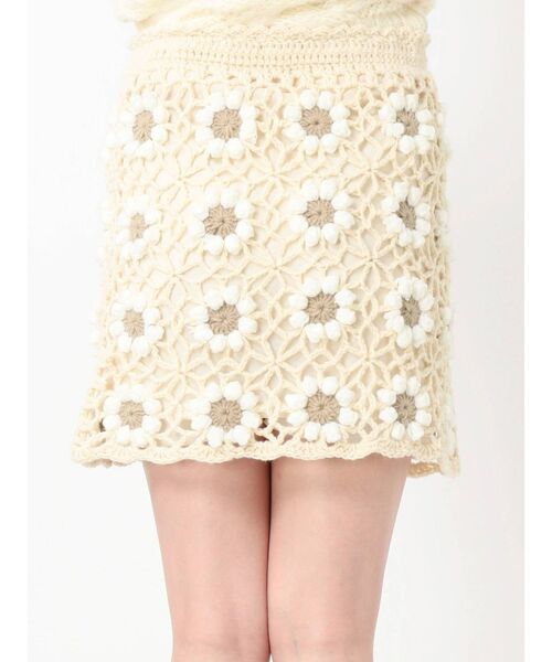 merry jenny（メリージェニー）の「クロシェニットスカート（スカート