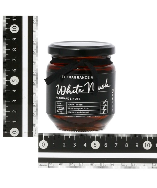 Francfranc（フランフラン）の「ルフティー フレグランスジェル ホワイトムスク ブラック（ルームフレグランス/お香・レディース・ブラック・FREE）」の4枚目の写真