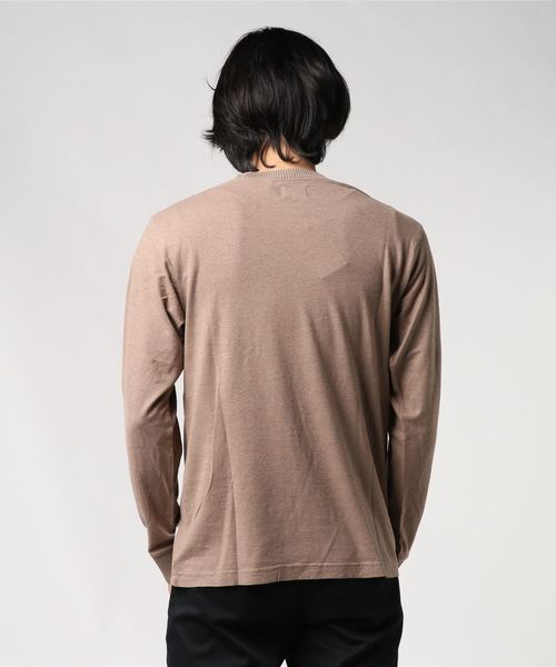 Afends（アフェンズ）の「Afends Living Hemp retro fit long sleeve tee  (アフェンズ リビング ヘンプ レトロフィット ロングスリーブT)（Tシャツ/カットソー・メンズ・ブラウン系その他/ダークオレンジ/ブラック・M/L）」の5枚目の写真