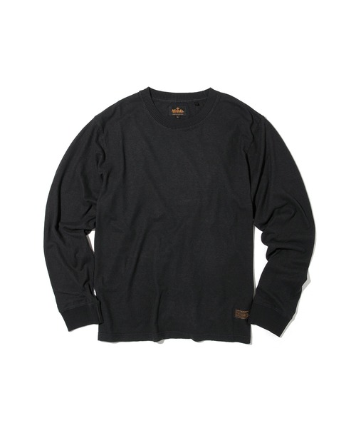 Afends（アフェンズ）の「Afends Living Hemp retro fit long sleeve tee  (アフェンズ リビング ヘンプ レトロフィット ロングスリーブT)（Tシャツ/カットソー・メンズ・ブラウン系その他/ダークオレンジ/ブラック・M/L）」の6枚目の写真