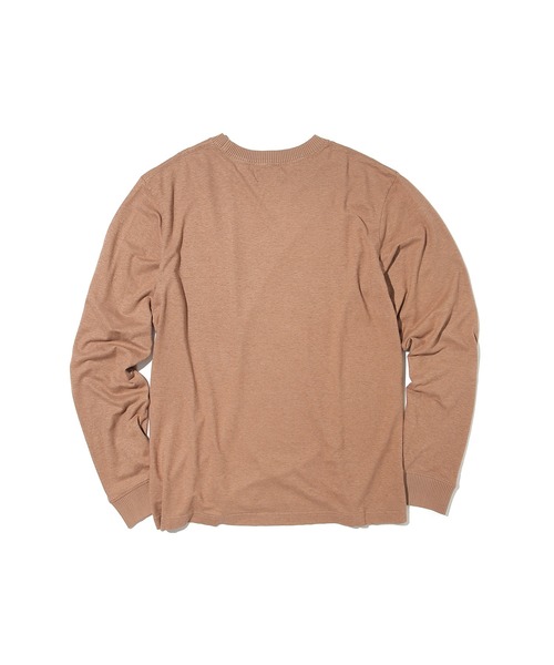 Afends（アフェンズ）の「Afends Living Hemp retro fit long sleeve tee  (アフェンズ リビング ヘンプ レトロフィット ロングスリーブT)（Tシャツ/カットソー・メンズ・ブラウン系その他/ダークオレンジ/ブラック・M/L）」の9枚目の写真