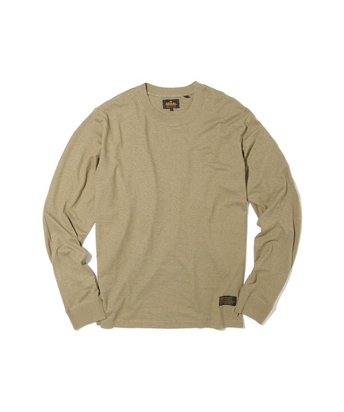 Afends（アフェンズ）の「Afends Living Hemp retro fit long sleeve tee  (アフェンズ リビング ヘンプ レトロフィット ロングスリーブT)（Tシャツ/カットソー・メンズ・ブラウン系その他/ダークオレンジ/ブラック・M/L）」の10枚目の写真