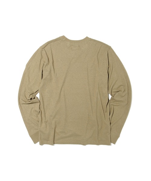 Afends（アフェンズ）の「Afends Living Hemp retro fit long sleeve tee  (アフェンズ リビング ヘンプ レトロフィット ロングスリーブT)（Tシャツ/カットソー・メンズ・ブラウン系その他/ダークオレンジ/ブラック・M/L）」の11枚目の写真
