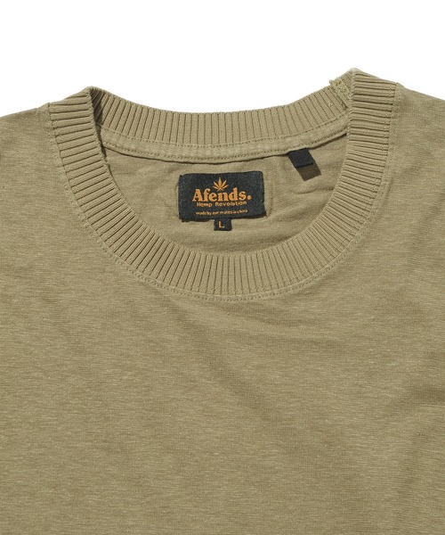 Afends（アフェンズ）の「Afends Living Hemp retro fit long sleeve tee  (アフェンズ リビング ヘンプ レトロフィット ロングスリーブT)（Tシャツ/カットソー・メンズ・ブラウン系その他/ダークオレンジ/ブラック・M/L）」の12枚目の写真