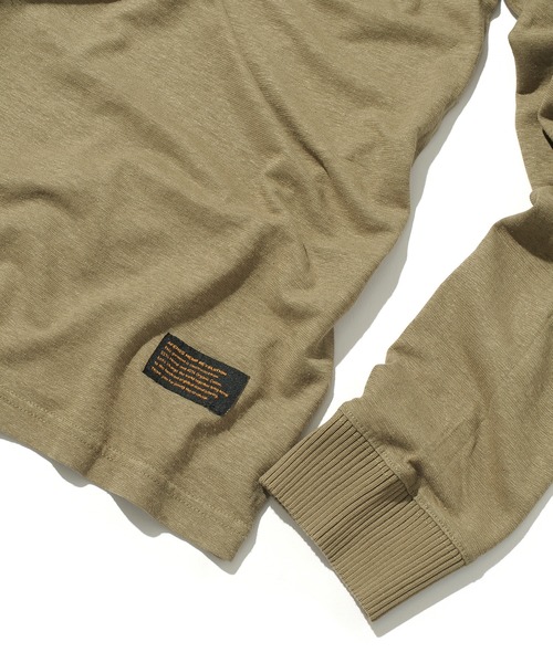 Afends（アフェンズ）の「Afends Living Hemp retro fit long sleeve tee  (アフェンズ リビング ヘンプ レトロフィット ロングスリーブT)（Tシャツ/カットソー・メンズ・ブラウン系その他/ダークオレンジ/ブラック・M/L）」の13枚目の写真
