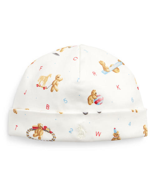 Polo Ralph Lauren Childrenswear(�|�������t���[�����`���C���h�E�F�A)�̃A���t�@�x�b�g �x�A �R�b�g�� �n�b�g(�n�b�g)