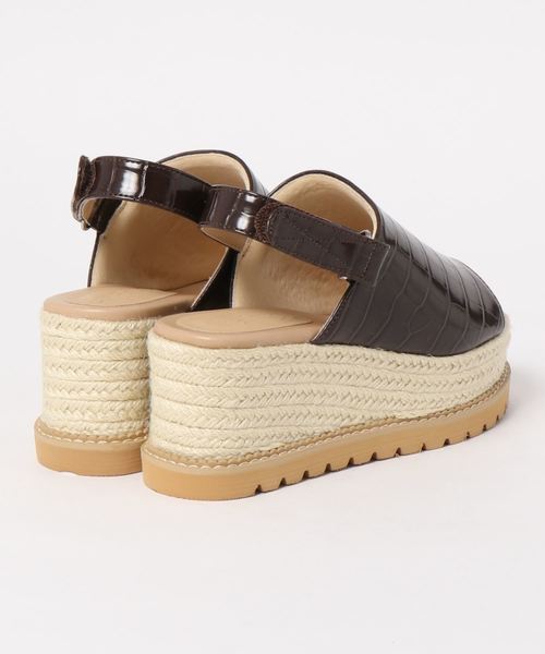 KOBE LETTUCE（コウベレタス）の「バックベルトジュートプラットフォームサンダル（サンダル・レディース・ホワイト/ブラック/ブラウン系その他/ベージュ系その他・LL/M/L/S）」の9枚目の写真