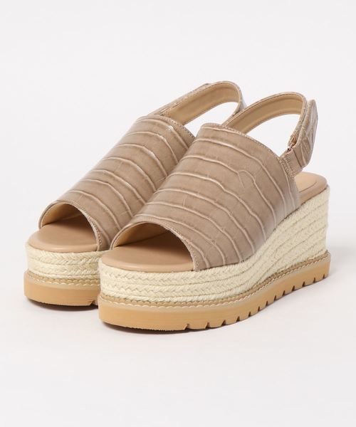 KOBE LETTUCE（コウベレタス）の「バックベルトジュートプラットフォームサンダル（サンダル・レディース・ホワイト/ブラック/ブラウン系その他/ベージュ系その他・LL/M/L/S）」の6枚目の写真