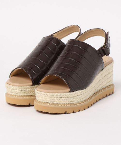 KOBE LETTUCE（コウベレタス）の「バックベルトジュートプラットフォームサンダル（サンダル・レディース・ホワイト/ブラック/ブラウン系その他/ベージュ系その他・LL/M/L/S）」の11枚目の写真