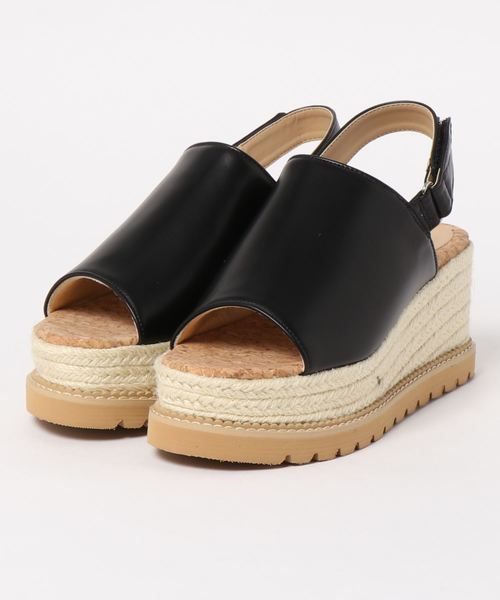 KOBE LETTUCE（コウベレタス）の「バックベルトジュートプラットフォームサンダル（サンダル・レディース・ホワイト/ブラック/ブラウン系その他/ベージュ系その他・LL/M/L/S）」の8枚目の写真