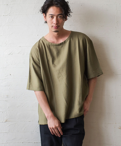 セール 布帛素材半袖tシャツ Cass 07 Tシャツ カットソー Cavaria キャバリア のファッション通販 Zozotown