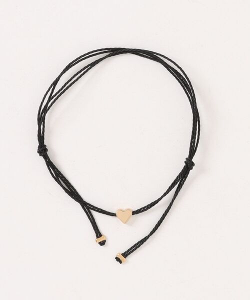 Fun & Daily（ファンアンドデイリー）の「F&D : スモールハートロープアンクレット（アンクレット・レディース・ゴールド/ブラック/ブルー・FREE）」の2枚目の写真