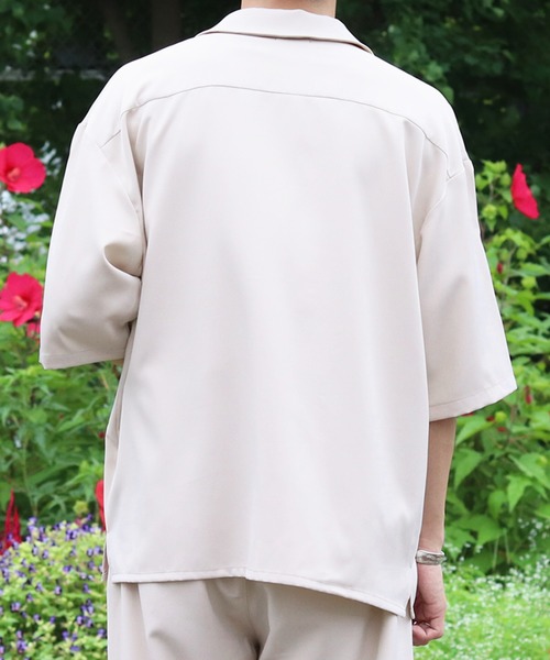 PairPair（ペアペア）の「Wポケットオープンカラーシャツ(セットアップ)（シャツ/ブラウス・メンズ・ネイビー/アイボリー/モカ・FREE）」の10枚目の写真