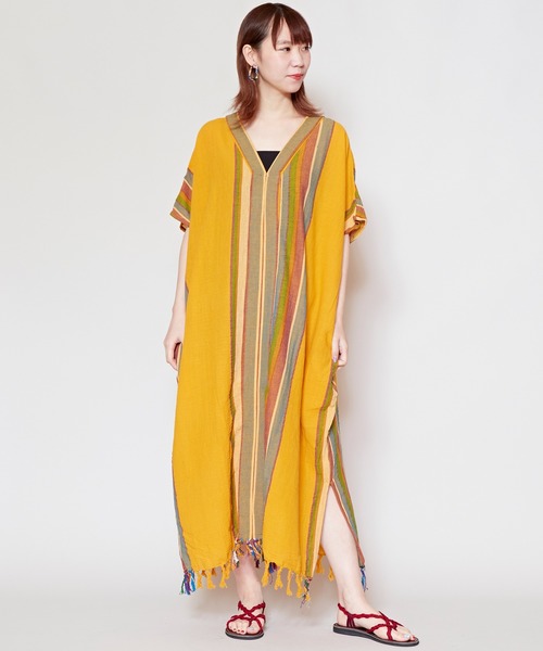 チャイハネ 南インドコットン カフタンワンピース ワンピース チャイハネ チャイハネ のファッション通販 Zozotown