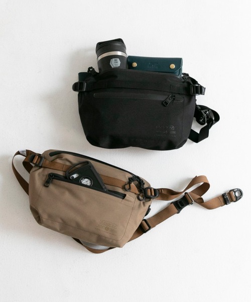 AS2OV（アッソブ）の「【AS2OV/アッソブ】 WATER PROOF CORDURA 305D FANNY PACK / ファニーパック ミニショルダー（ショルダーバッグ・メンズ・ブラック/カーキオリーブ・FREE）」の3枚目の写真