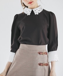 tocco closet | カットワークフラワー刺繍ブラウス(シャツ/ブラウス)