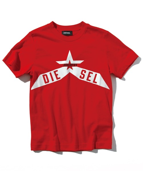 DIESEL（ディーゼル）の「DIESEL（ディーゼル）Kids & Junior 半袖Tシャツカットソー（Tシャツ/カットソー・キッズ・ホワイト/レッド系その他/レッド/ブラック・12Y/14Y/4Y/8Y/10Y/16Y/6Y）」の4枚目の写真