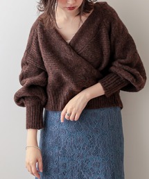 natural couture | 【WEB限定】バックリボン杢もくショートカーディガン(カーディガン/ボレロ)