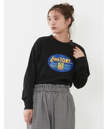 POU DOU DOU | ラベルプリントロンTee(Tシャツ/カットソー)