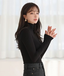 ベーシック タートルネック Tシャツ
