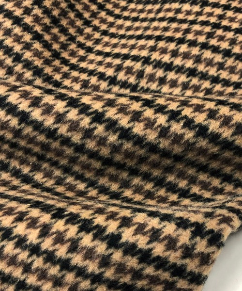 Beno（ビーノ）の「ミックスウールシャギー ブリティッシュチェック オーバー ロング ステンカラーコート（ステンカラーコート・メンズ・グレー系その他/ブラウン系その他/グレー系その他2/ブラウン系その他2/ブラウン系その他3/ブラウン系その他4・M/L）」の9枚目の写真