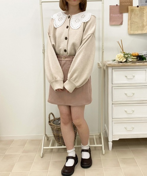 apres jour（アプレジュール）の「フェイクスウェード台形スカート【ZOZOTOWN限定アイテム】（スカート・レディース・アイボリー/モカ/ダークブルー/スモークピンク・SMALL/MEDIUM/LARGE/X-LARGE）」の17枚目の写真