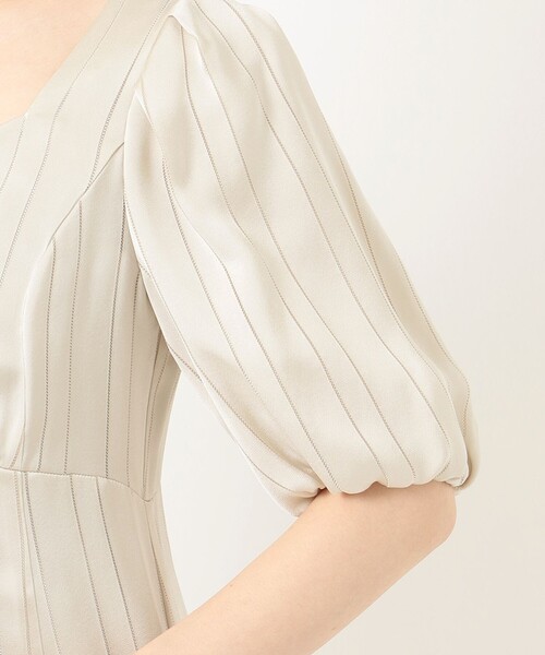 TOCCA(トッカ)の「【WEB限定】【TOCCA LAVENDER】2way Stripe Satin Dress サテンドレス(ワンピース・レディース・イエロー系/アイボリー系・0/4)」の8枚目の写真