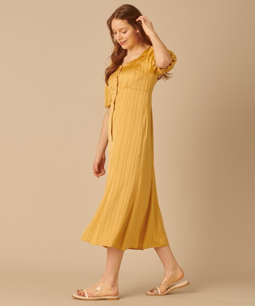 TOCCA(トッカ)の「【WEB限定】【TOCCA LAVENDER】2way Stripe Satin Dress サテンドレス(ワンピース・レディース・イエロー系/アイボリー系・0/4)」の16枚目の写真