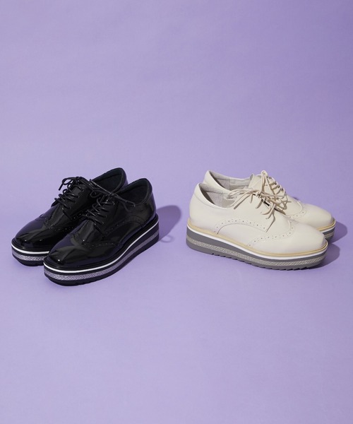 STACCATO（スタッカート）の「ギャレットプラットフォームシューズ（ドレスシューズ・レディース・ベージュ/ライトブラック・24.5cm/24cm/23cm/23.5cm/22.5cm）」の22枚目の写真