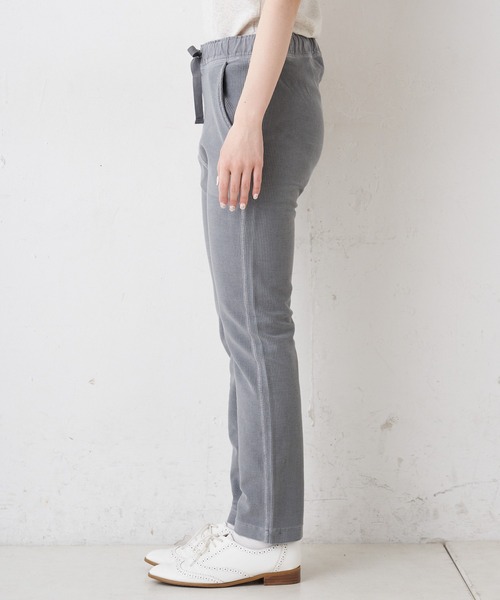 PUAL CE CIN（ピュアルセシン）の「テレコピグメントパンツ（その他パンツ・レディース・チャコールグレー/グレー/ライトベージュ・FREE）」の12枚目の写真