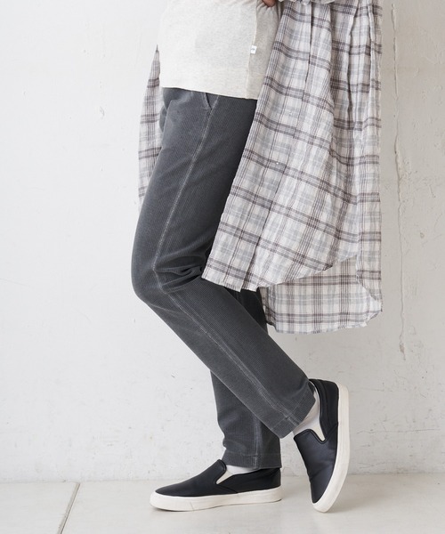 PUAL CE CIN（ピュアルセシン）の「テレコピグメントパンツ（その他パンツ・レディース・チャコールグレー/グレー/ライトベージュ・FREE）」の14枚目の写真