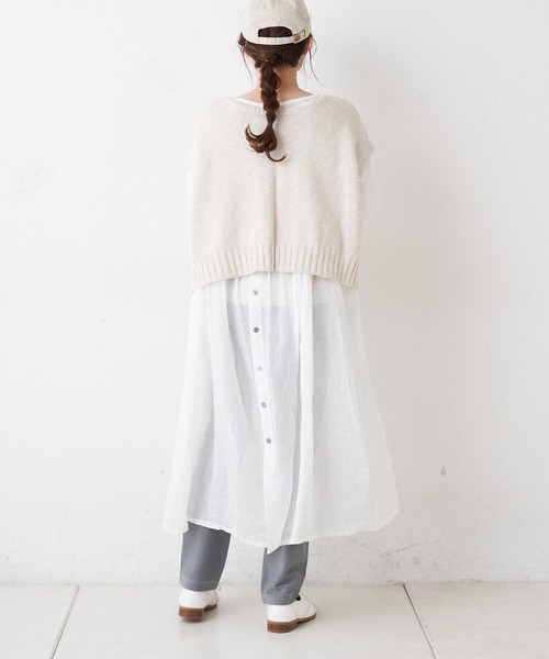 PUAL CE CIN（ピュアルセシン）の「テレコピグメントパンツ（その他パンツ・レディース・チャコールグレー/グレー/ライトベージュ・FREE）」の17枚目の写真