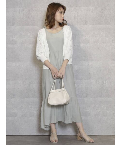 dazzlin（ダズリン）の「リボンキャミキャンディカラーワンピース（ワンピース・レディース・ブルー/ベージュ/グリーン・FREE）」の13枚目の写真