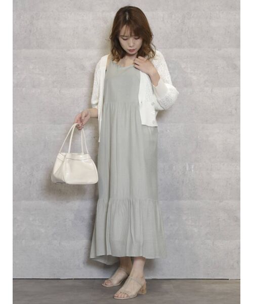 dazzlin（ダズリン）の「リボンキャミキャンディカラーワンピース（ワンピース・レディース・ブルー/ベージュ/グリーン・FREE）」の11枚目の写真