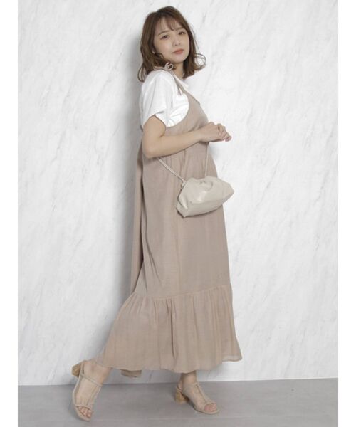 dazzlin（ダズリン）の「リボンキャミキャンディカラーワンピース（ワンピース・レディース・ブルー/ベージュ/グリーン・FREE）」の20枚目の写真