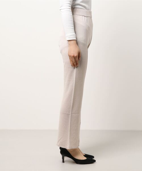 notch.(ノッチ)の「スリット入りニットパンツ(その他パンツ・レディース・ブラック/ベージュ・M)」の3枚目の写真