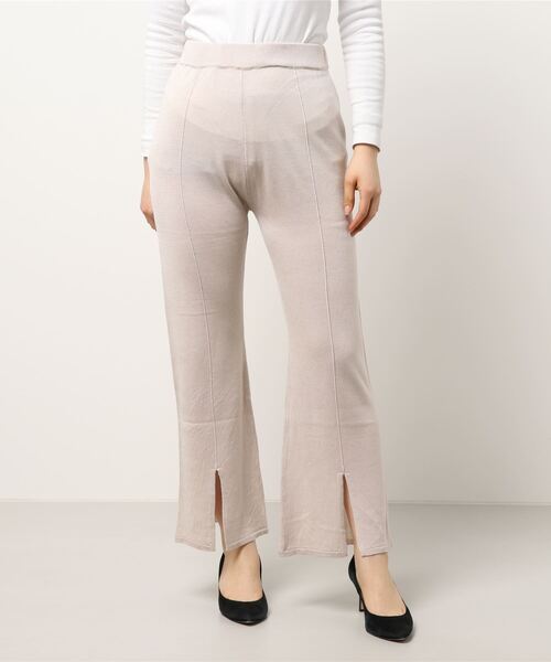 notch.(ノッチ)の「スリット入りニットパンツ(その他パンツ・レディース・ブラック/ベージュ・M)」の12枚目の写真